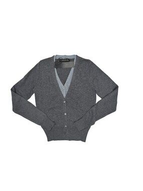 Lioness Shadow Cardigan in Dark Grey